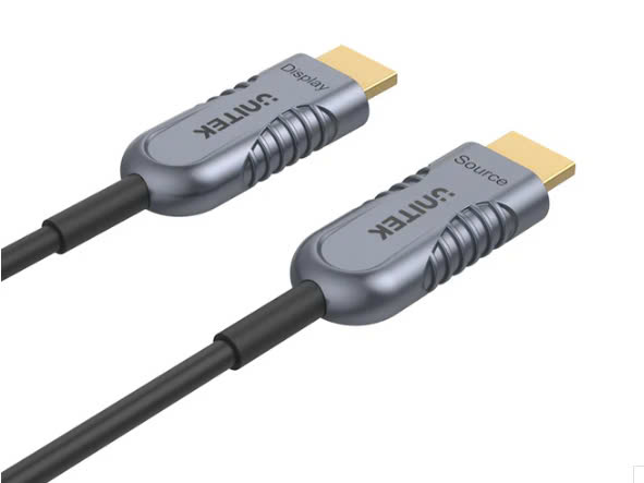 Cáp HDMI 2.1 sợi quang Unitek dài 100m mã  C11036DGY siêu nét, băng thông cao